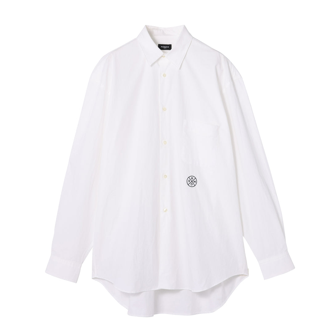 LOGO EMBROIDERY SHIRT / WHITE